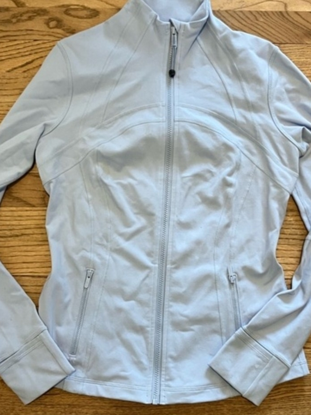 lululemon athletica Light Blue Full-Zip Bomber Jacket